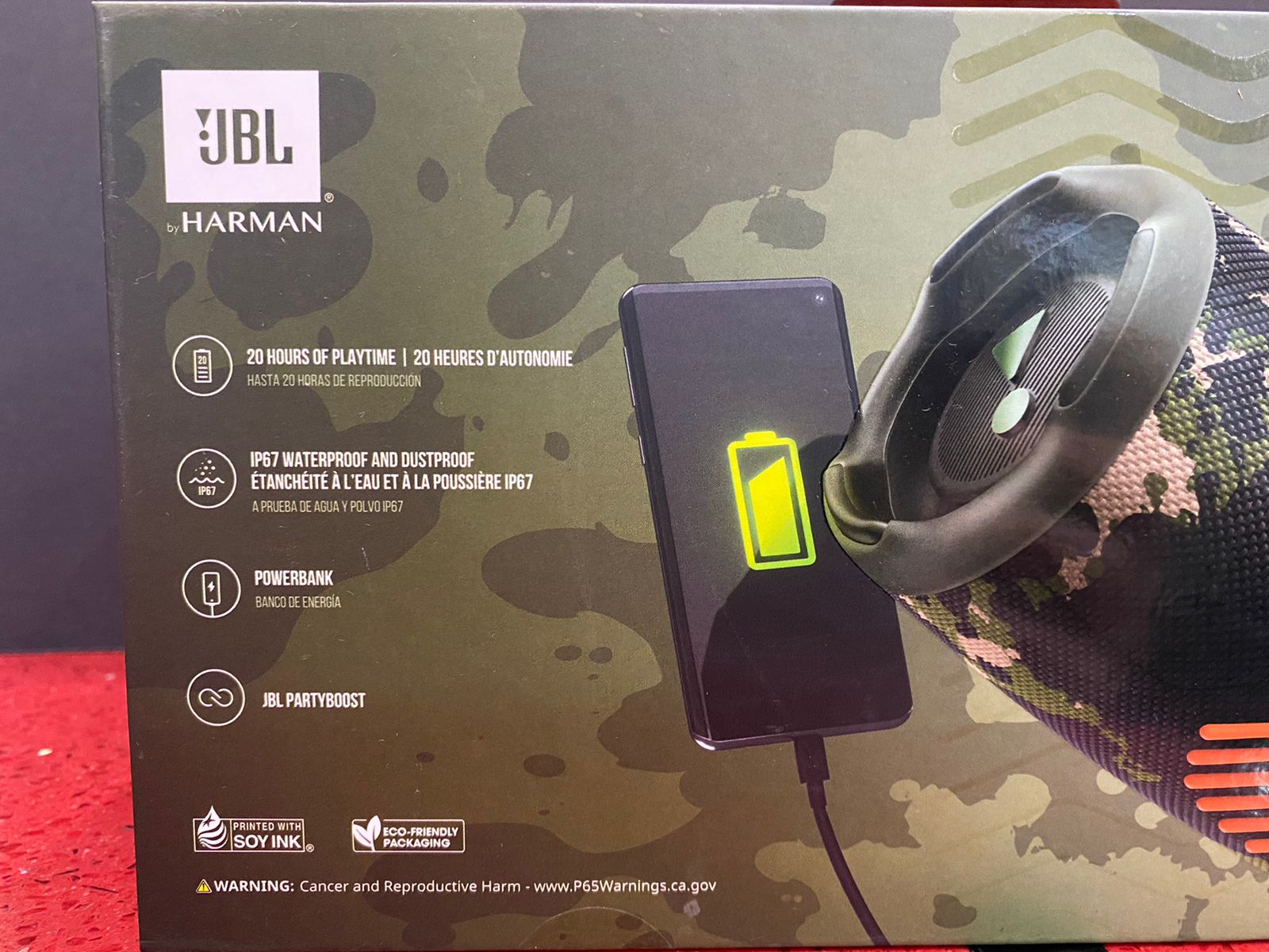 Parlante Bluetooth Charge Camouflaje Jbl Gamestation