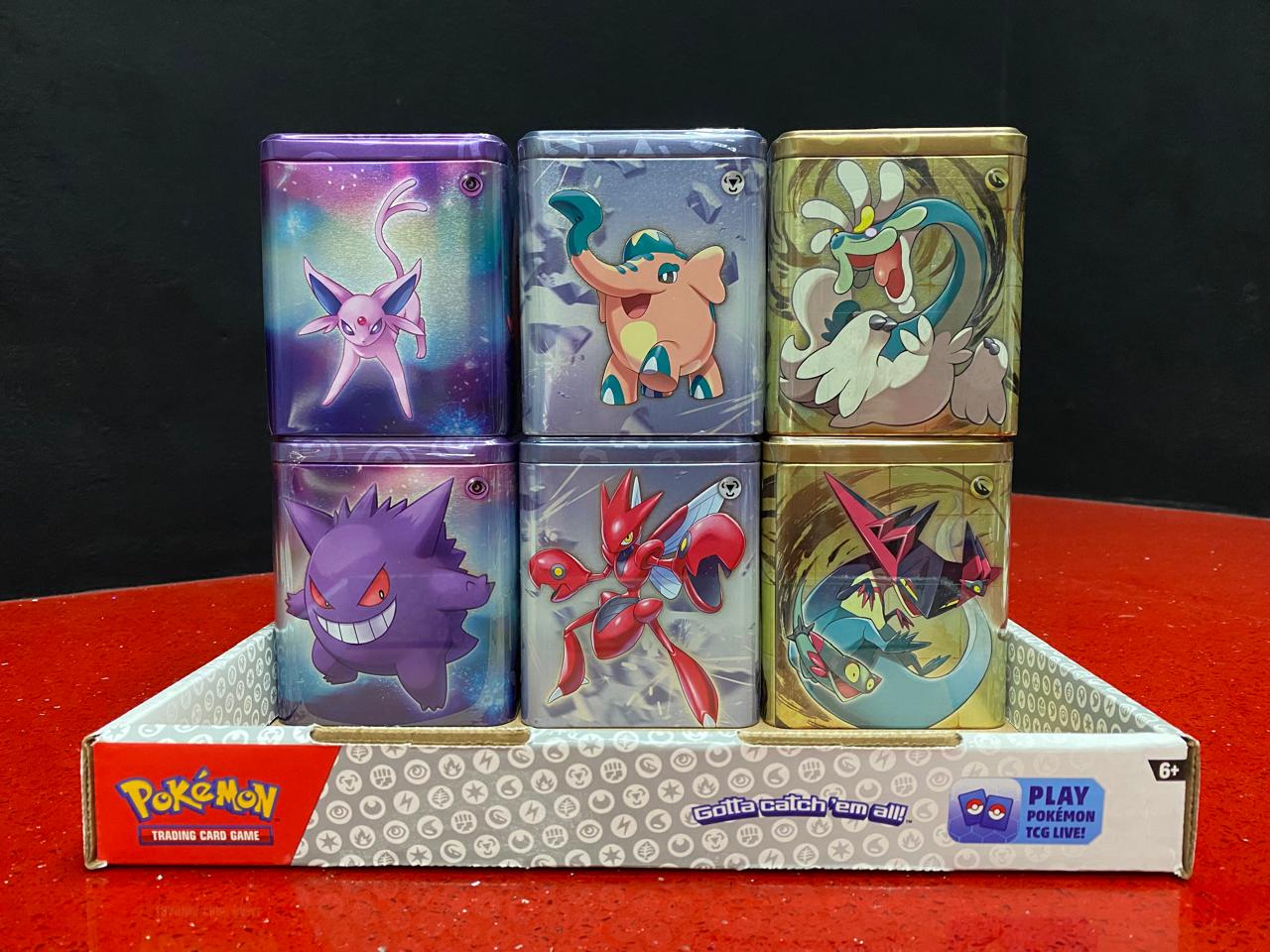 Juego De Cartas Pokemon Stacking Tins GameStation