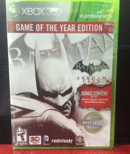 360 Batman Arkham City Game of the Year