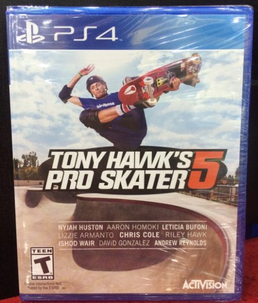 PS4 Tony Hawks Pro Skater 5 game