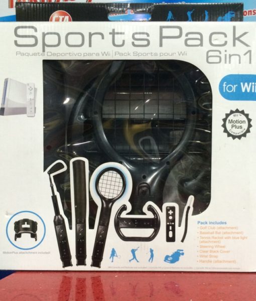 Wii Sports Pack 6in1 Negro CTA Wii Sports Pack 6in1 Negro CTA