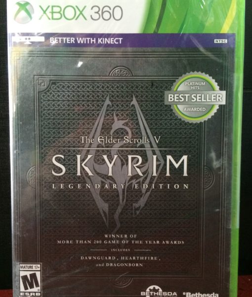 360 Skyrim Legendary Edition game