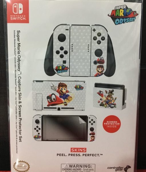 NSW item Skins Mario Capture Blanco 5 piezas CGEAR NSW item Skins Mario Capture Blanco 5 piezas CGEAR