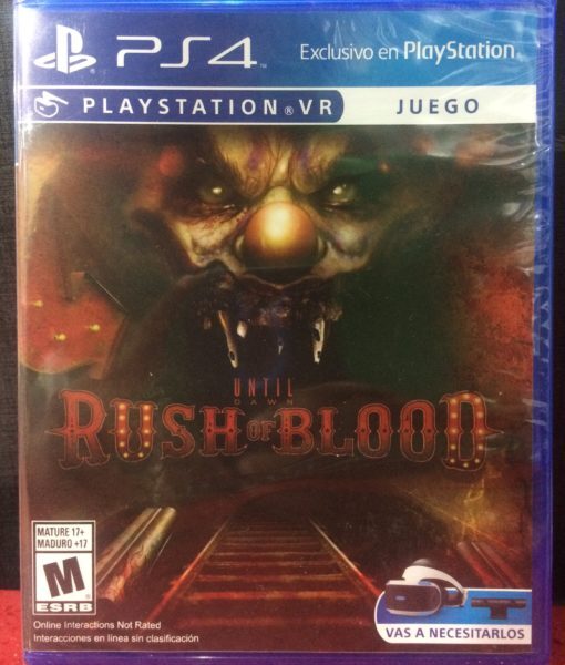 PS4 Until Dawn Rush Blood VR game