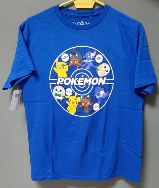 Camisa Azul Pokemon