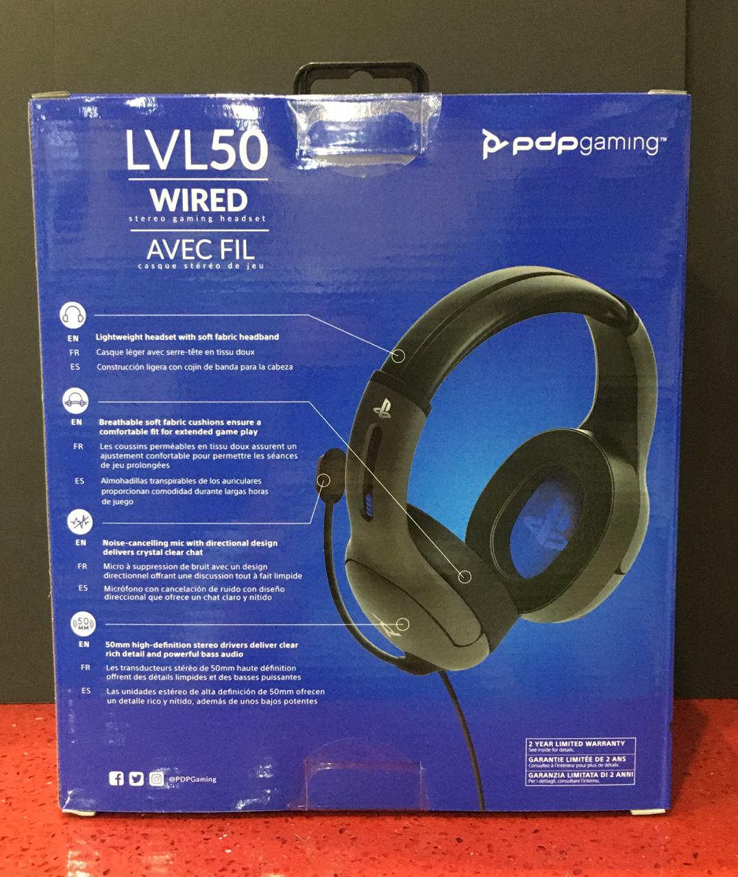 Auriculares Gaming LVL50 para PS4 - Gris