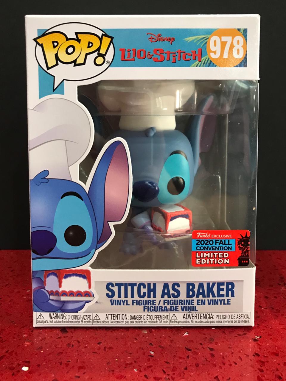 stitch as a baker funko pop