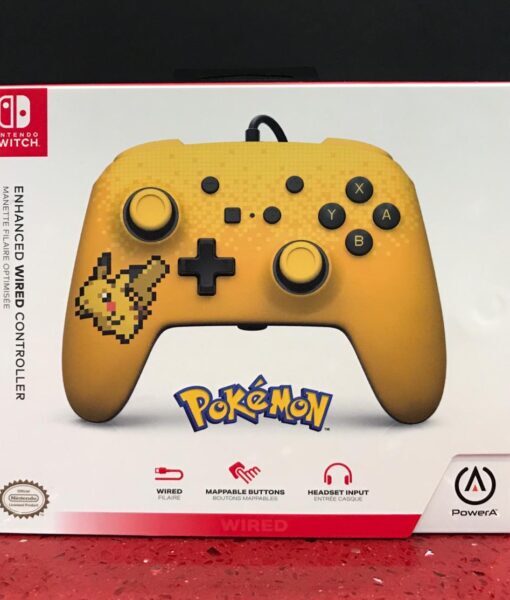 NSW item Controller Alambrico Pikachu Retro PowerA