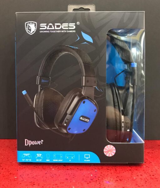 PS4 item Headset DPower 3.5 mm NegroAzul SADES