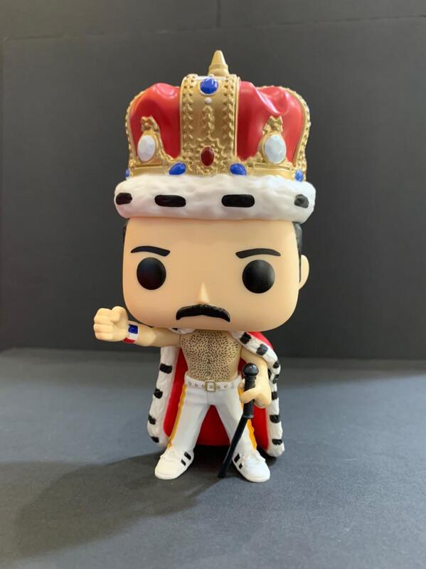 Funko FUN68953 184 - Freddie Mercury Platinum Metallic Pop! Vinylfiguur met emaille pin