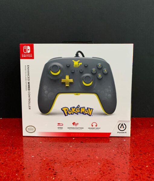 NSW item Control Alambrico PIKACHU GRIS PowerA