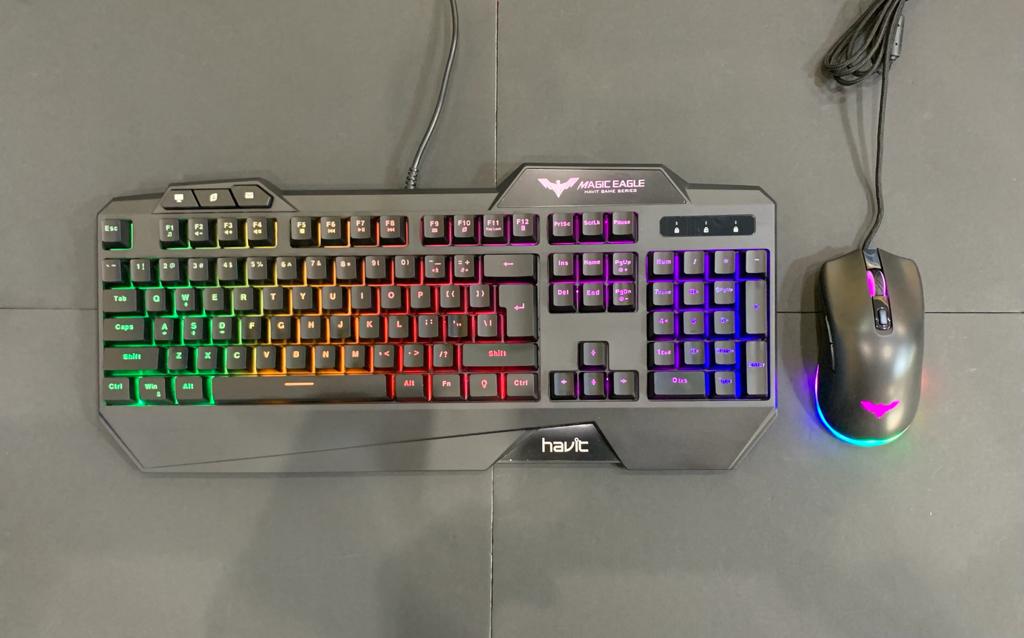 Pack mouse + teclado gamer huavi k-01