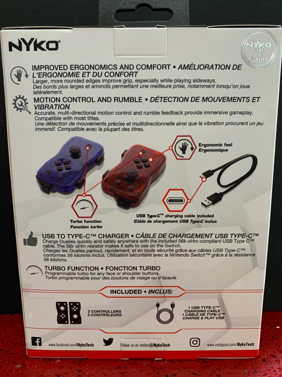 Switch Control JoyCon L/R Neon Rojo/Azul Nintendo – GameStation