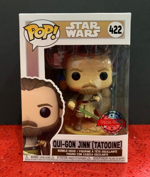 Funko Pop Figure Star Wars Qui-Gon Tatooine 422 Funko Pop Figure Star Wars Qui-Gon Tatooine 422