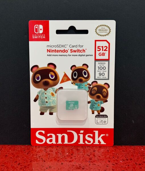 NSW item Memoria SD 512 gb Tom Nook SanDisk
