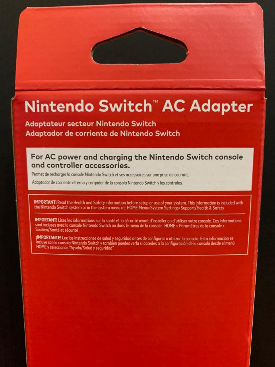 Adaptador de Corriente  Nintendo - Consola Switch