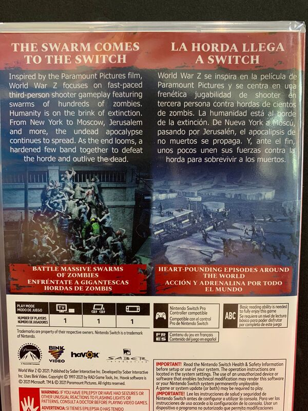 Switch World War Z GameStation