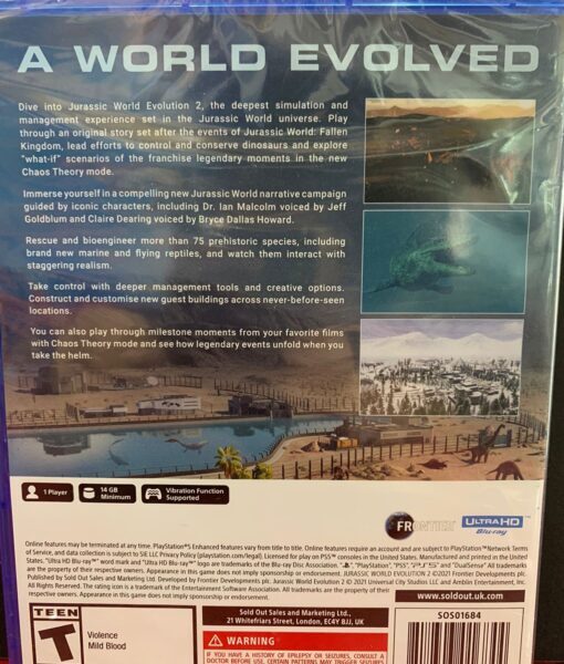 PS5 Jurassic World Evolution 2 – GameStation