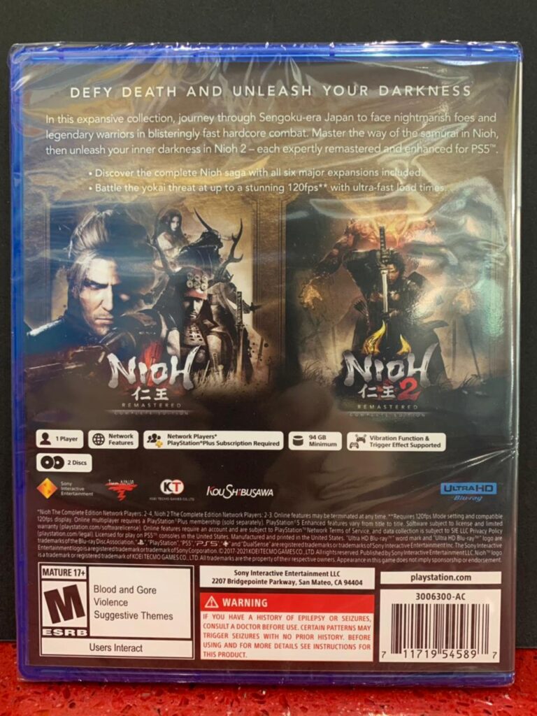 Ps5 Nioh Collection Gamestation