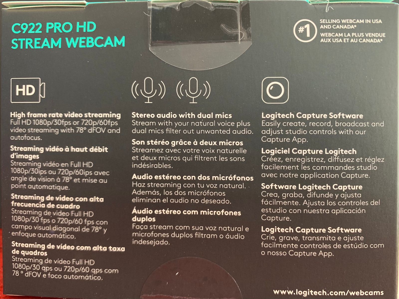 Camara Web C922 Pro Stream Logitech – GameStation