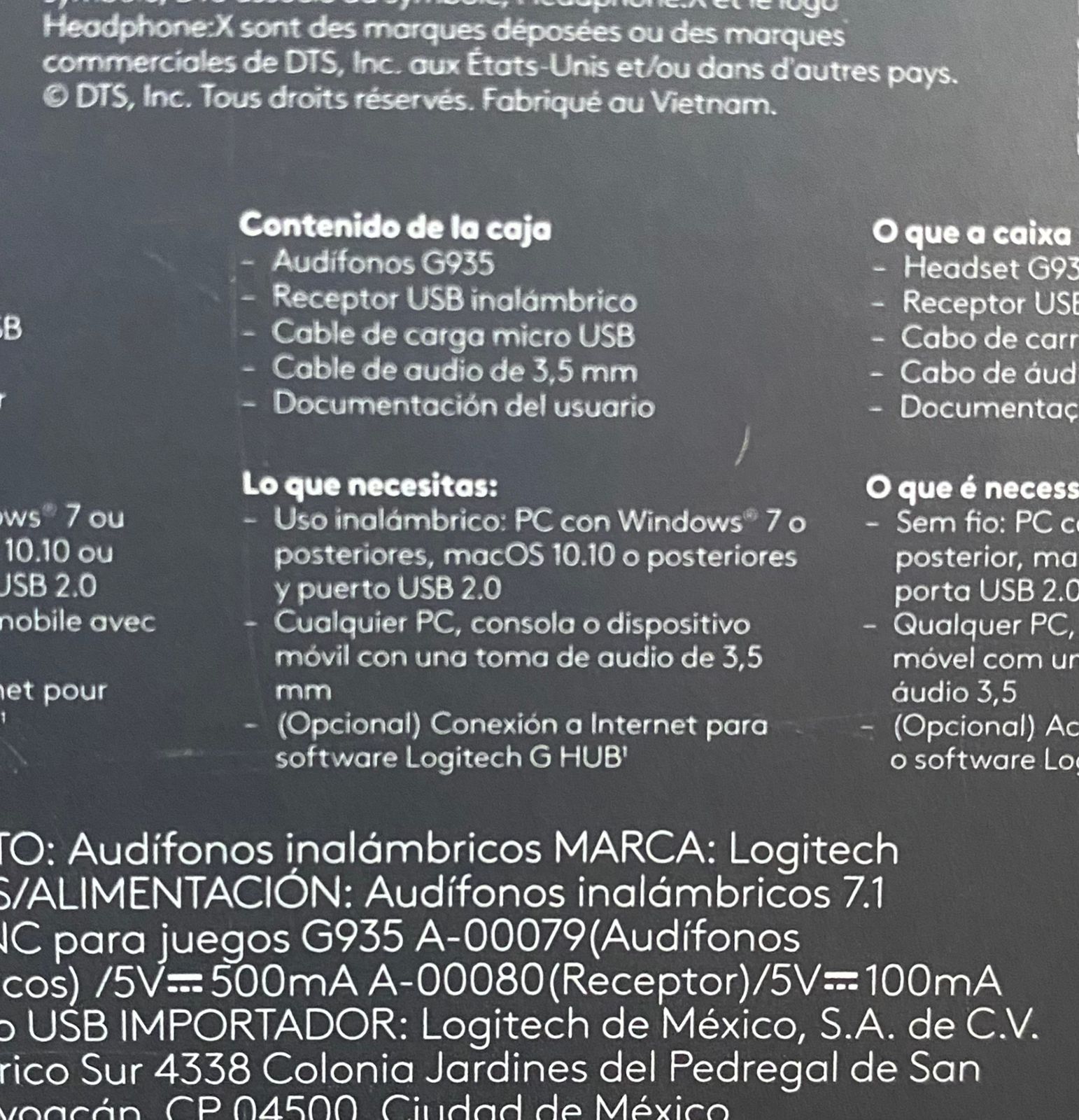Auriculares inalámbricos Logitech G935 RGB para juegos – Shopavia