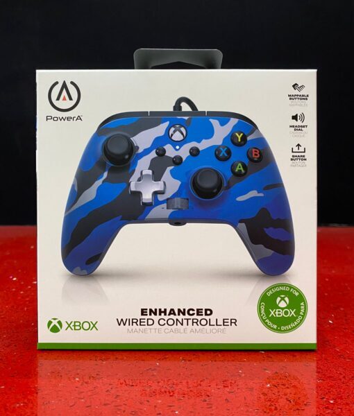 XBX item Control Alambrico Camou Azul PowerA