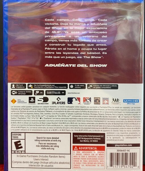 PS5 MLB 22 The Show baseball GameStation