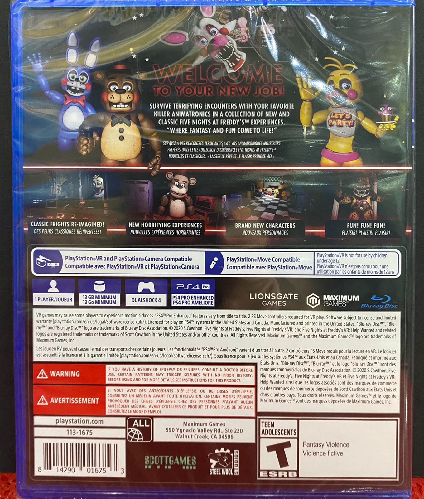 Vr five nights at freddy's ps4 hot sale