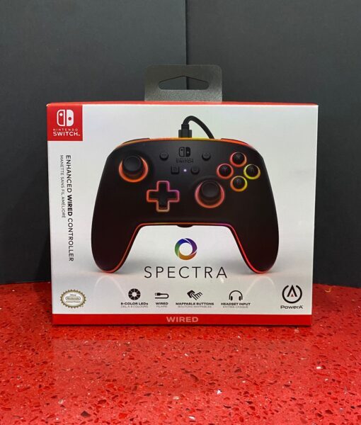 NSW item Control Alambrico Spectra NegroRGB PowerA