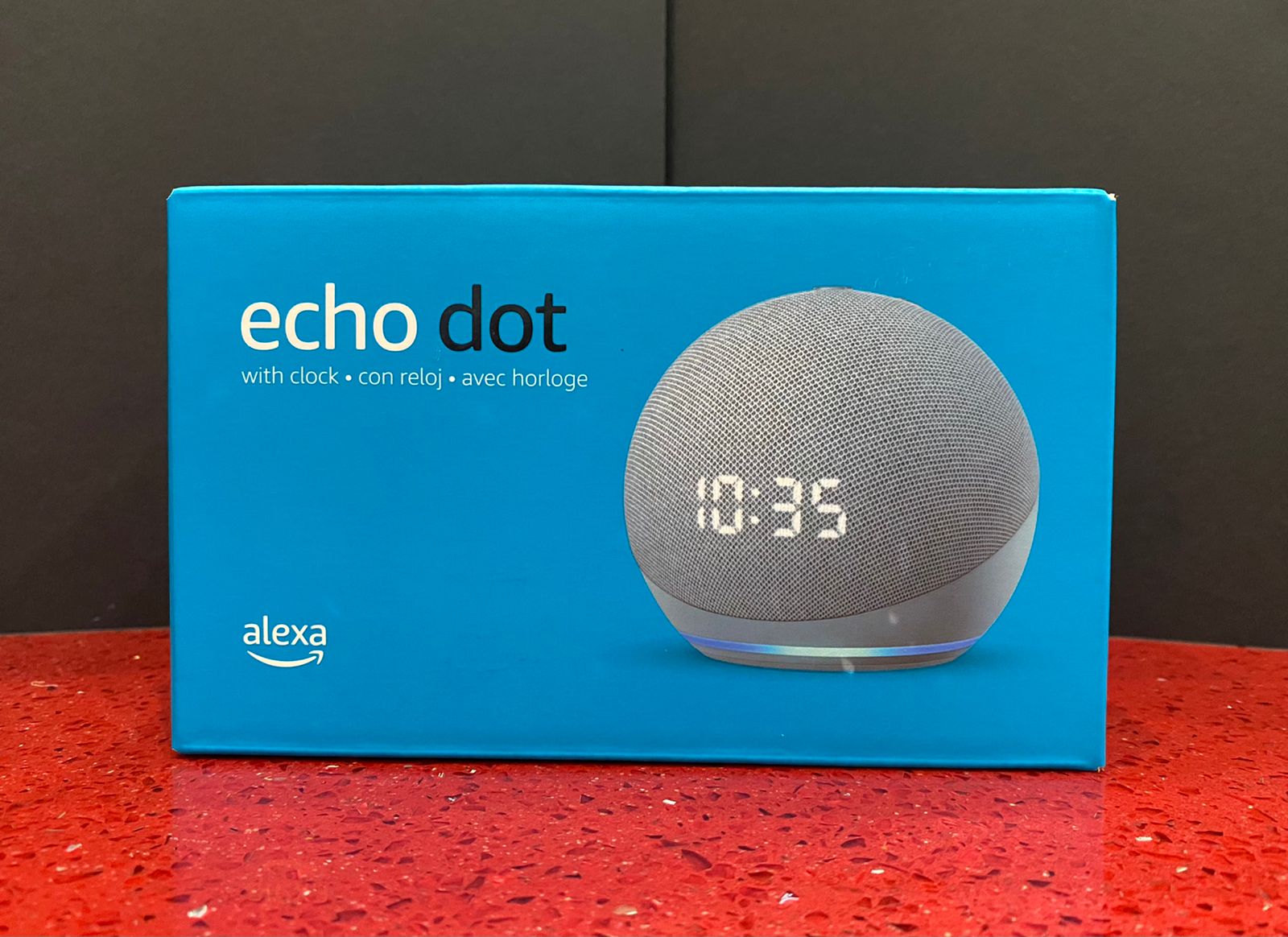 Parlante Echo Dot 4 Reloj con Alexa Azul  – GameStation