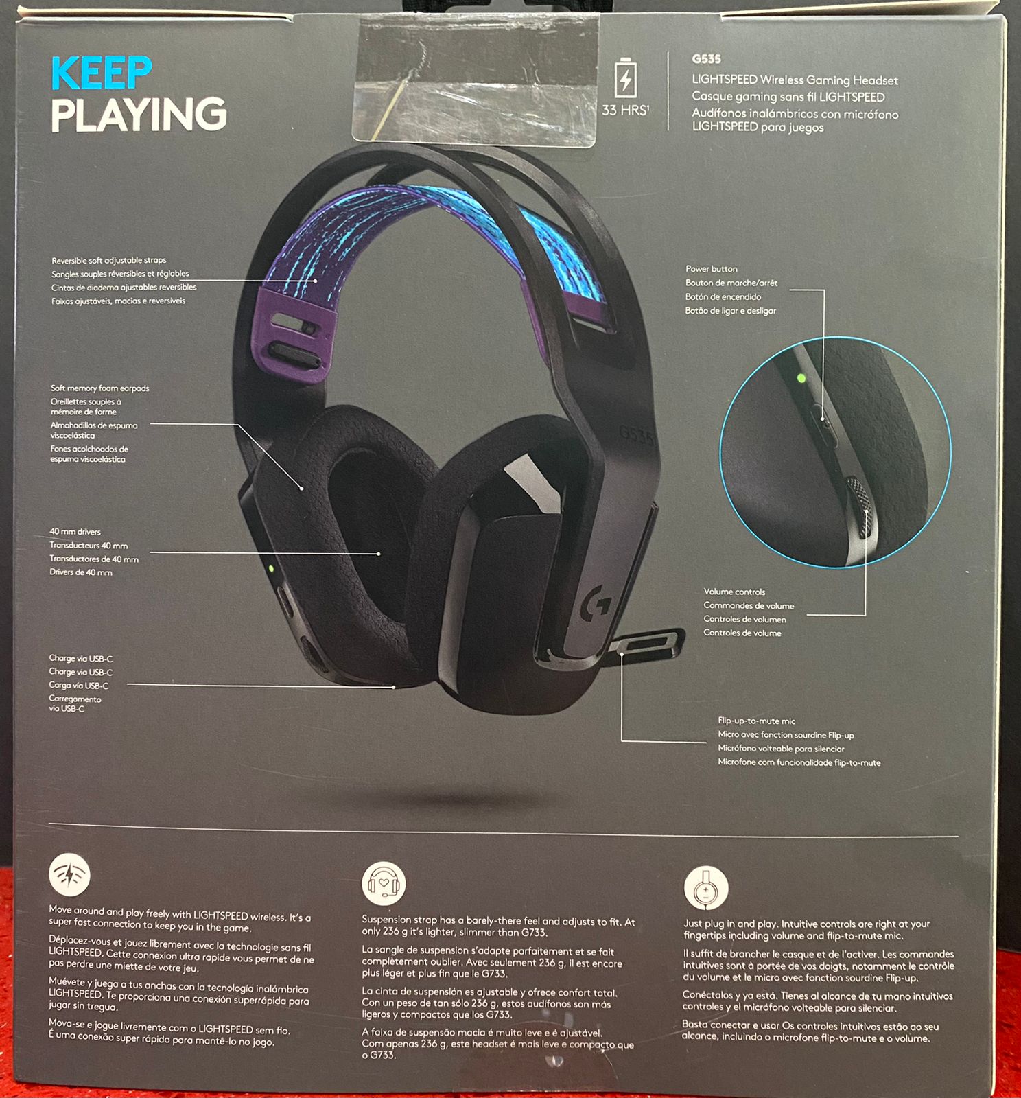 AURICULAR INALAMBRICO LOGITECH G535 LIGHTSPEED — Game Stop