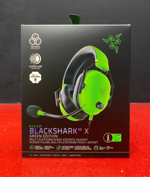 PS5 item Headset 3.5mm BlackShark V2X VERDE Razer