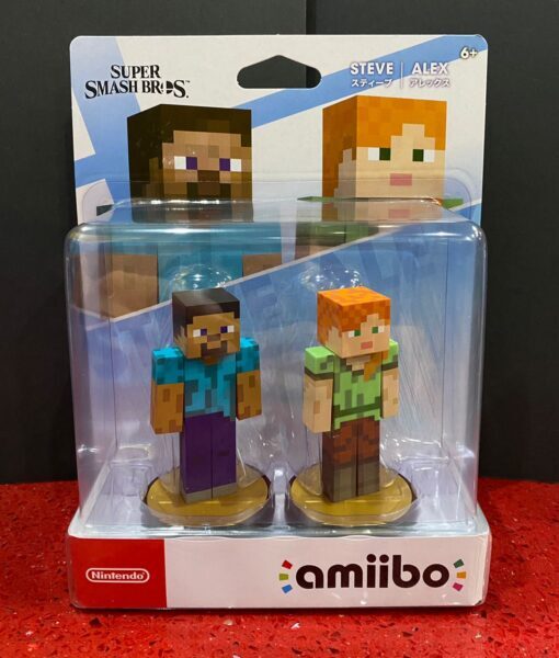 NSW item Amiibo Figura Steve Alex Smash NSW item Amiibo Figura Steve Alex Smash