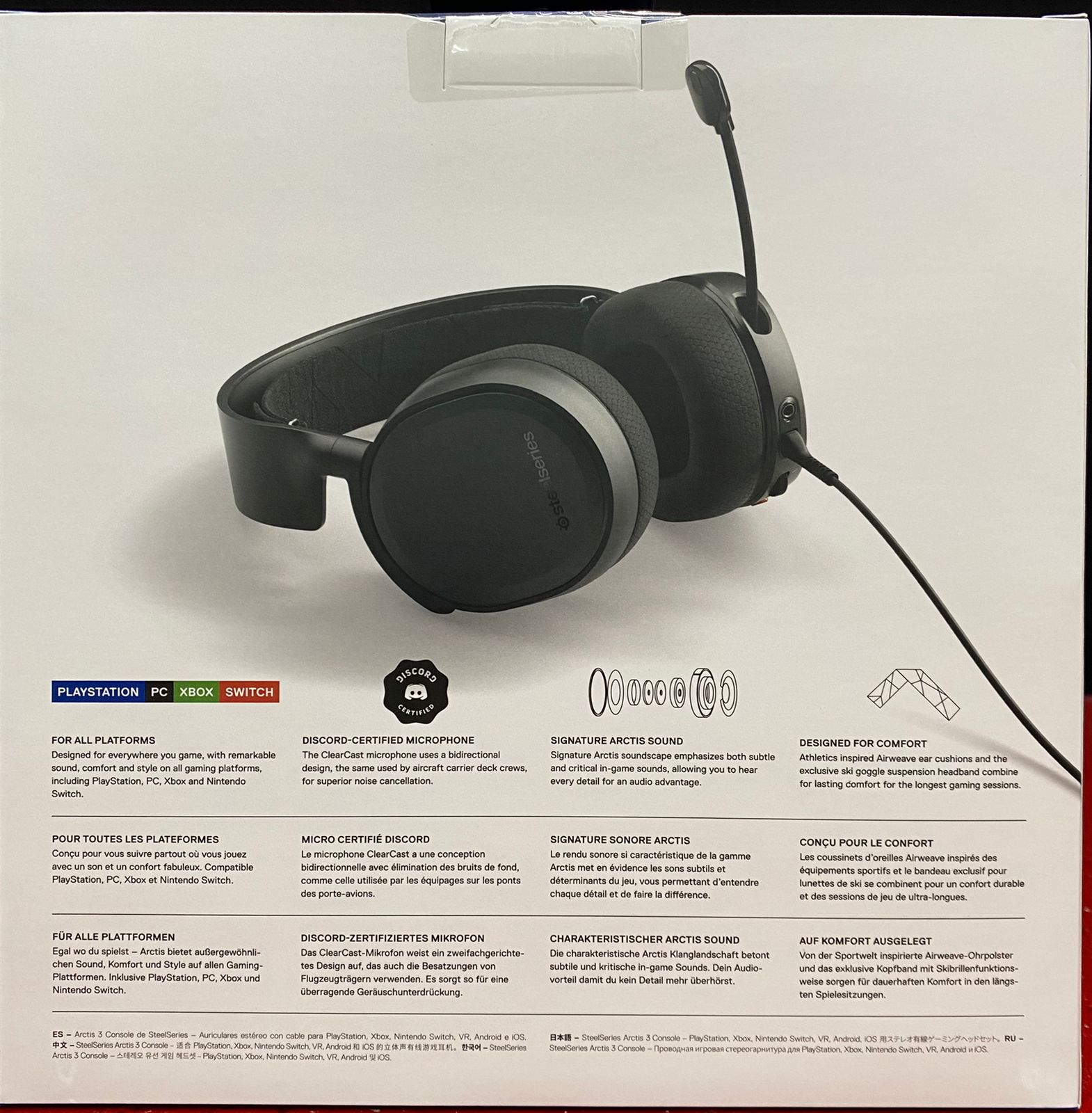 HEADSET ALAMBRICO STEELSERIES ARCTIS 3 CONSOLE EDITION NEGRO – Gameplanet