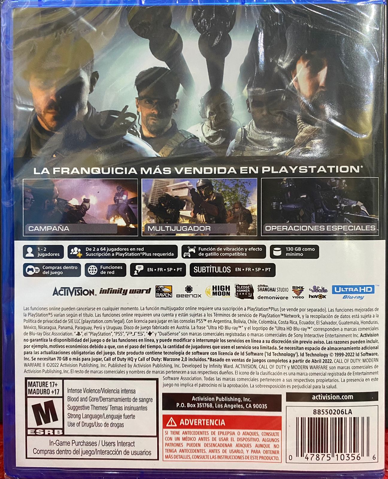 CALL OF DUTY MODERN WARFARE 2 PS5 - Juegos digitales Paraguay