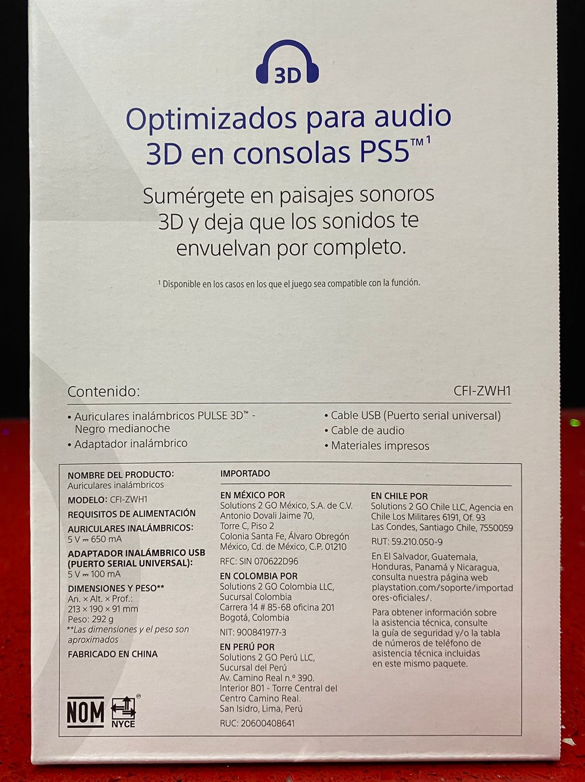 AURICULARES PS5 PULSE 3D INALAMBRICO NEGRO MEDIANOCHE