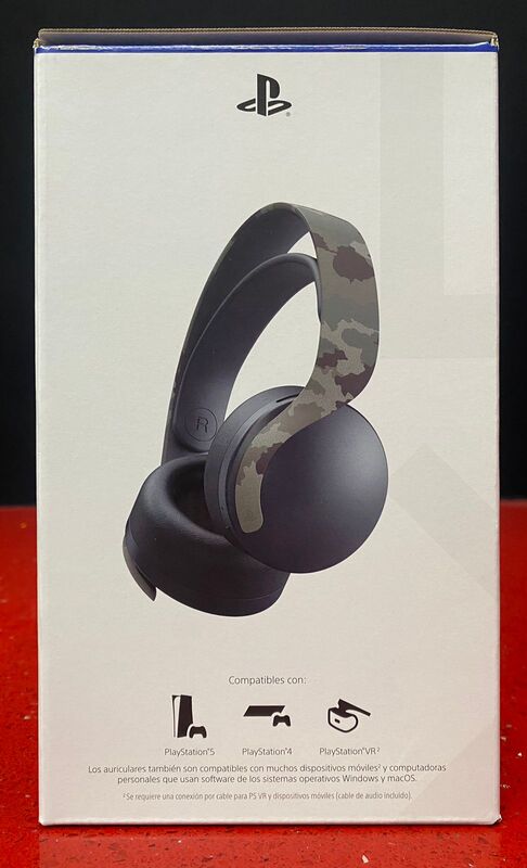 PS5 PS4 Headset Auricular Inalambrico PULSE 3D Camuflaje Sony GameStation
