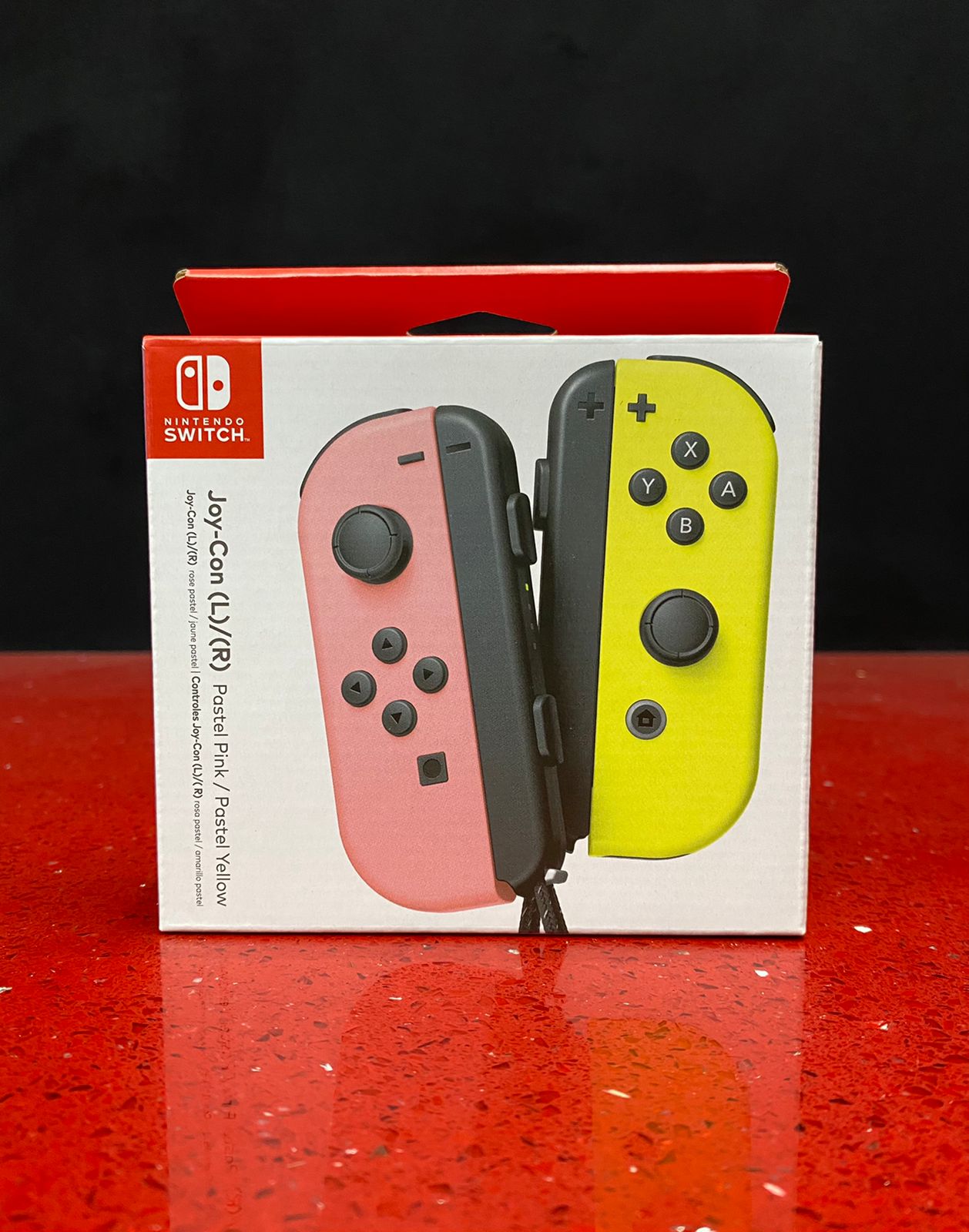 Switch Control Joycon Lr Pastel Rosa Yellow Nintendo Gamestation 4270