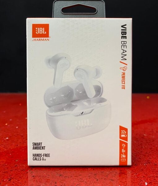 Auricular Inalambrico Bluetooth VibeBEAM White JBL