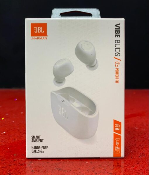 Auricular Inalambrico Bluetooth VibeBUDS White JBL