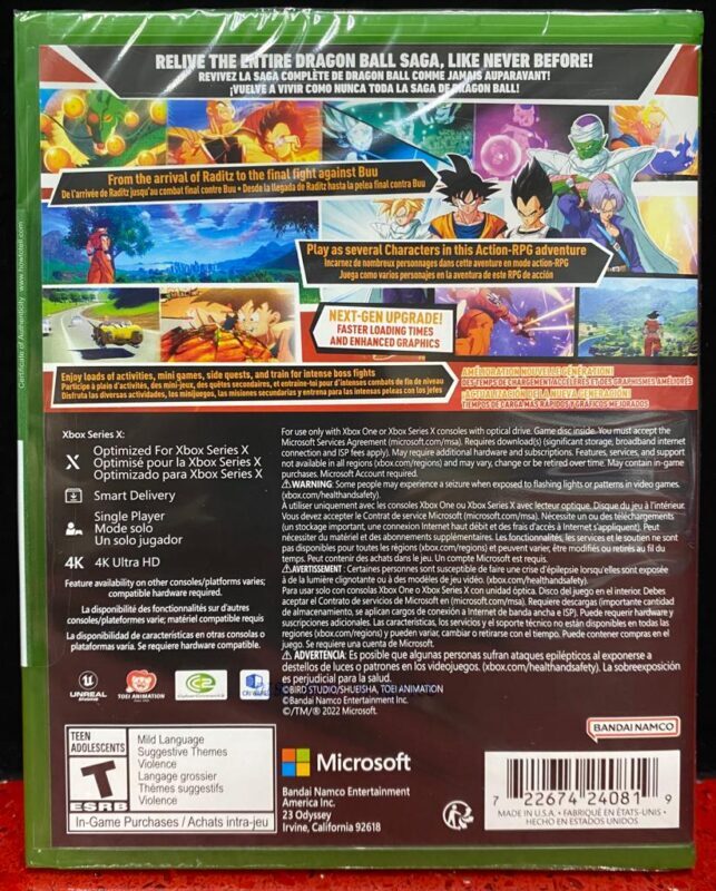 Dragon Ball Z Kakarot Xbox One - Jeux vidéo - Achat & prix