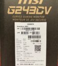 PC item Monitor Gaming 24p 75Hz 1ms G243CV MSI___