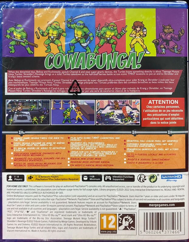 PS5 Teenage Mutant Ninja Turtles Shredders Revenge GameStation