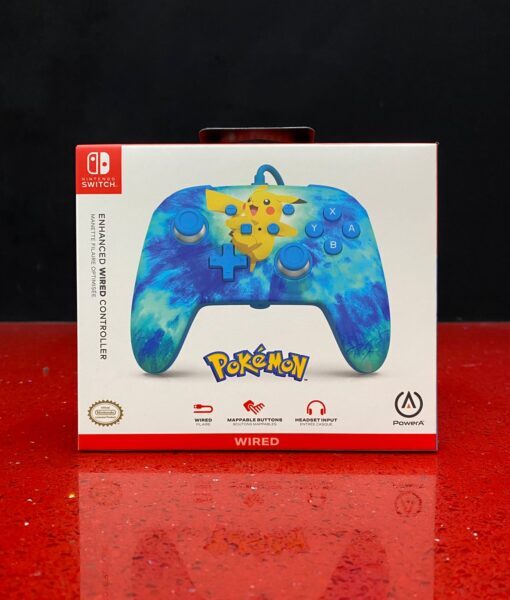 NSW item Control Alambrico TieDye Pikachu PowerA