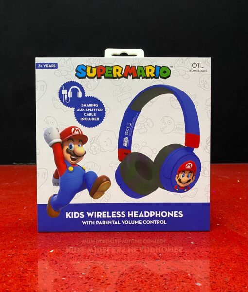 Auricular HeadPhones Bluetooth Mario Azul OTL