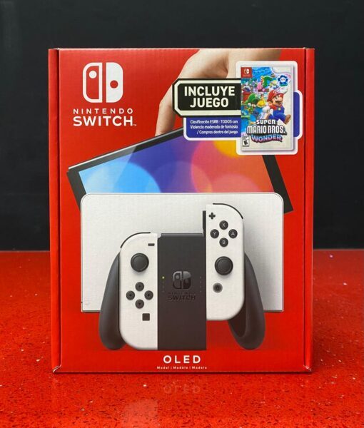 NSW Consola US 64 gb Blanco OLED + Mario Wonder NSW Consola US 64 gb Blanco OLED + Mario Wonder