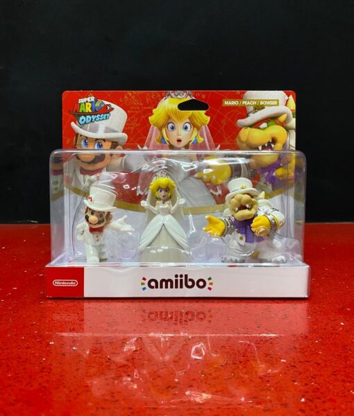 NSW item Amiibo Figura MarioPeachBowser Odyssey