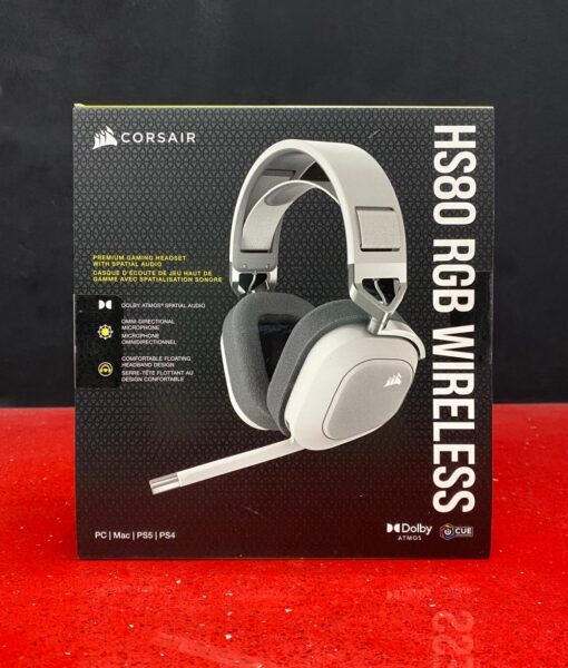 PS5 item Headset Wireless HS80 RGB Blanco Corsair PS5 item Headset Wireless HS80 RGB Blanco Corsair