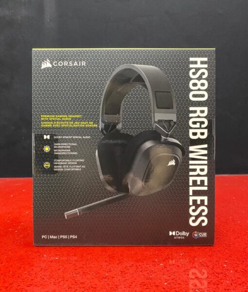 PS5 item Headset Wireless HS80 RGB Negro Corsair