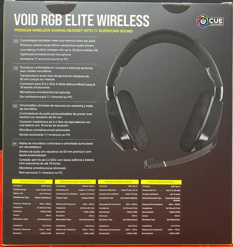 Surround Sound Corsair Void Elite Wireless Ps5 Corsair GAMING VOID